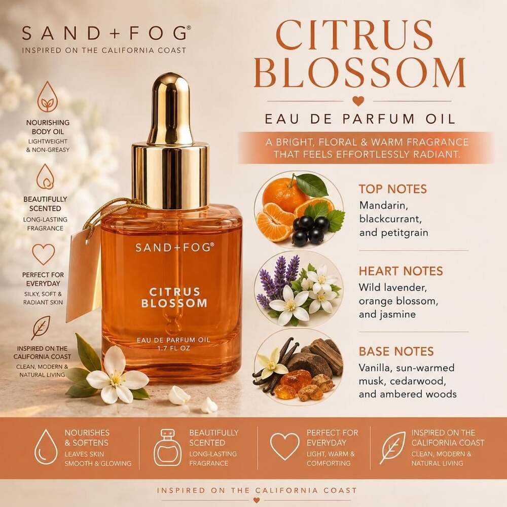 Sand + Fog Citrus Blossom Eau De Parfum Oil